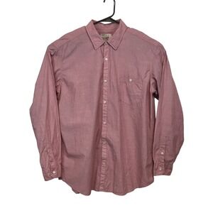 Article 365 Mens‎ XL Mauve Pink Broken-In Cotton Long Sleeve Button Down Shirt